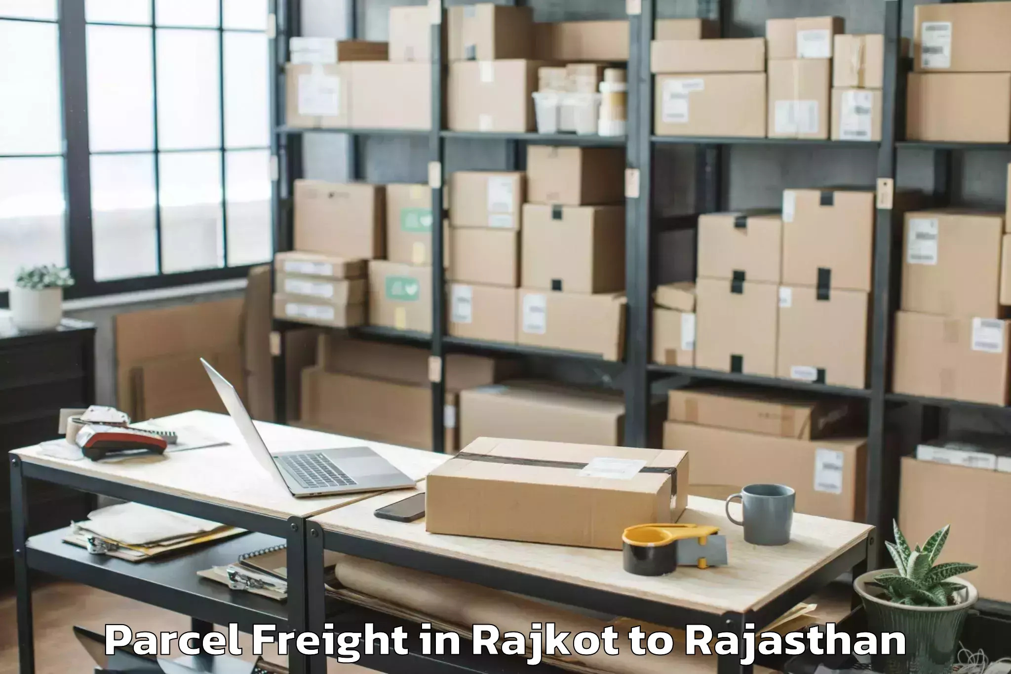 Book Your Rajkot to Sridungargarh Parcel Freight Today